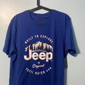 NWT Lucky Brand Jeep Graphic Tee Blue Size M